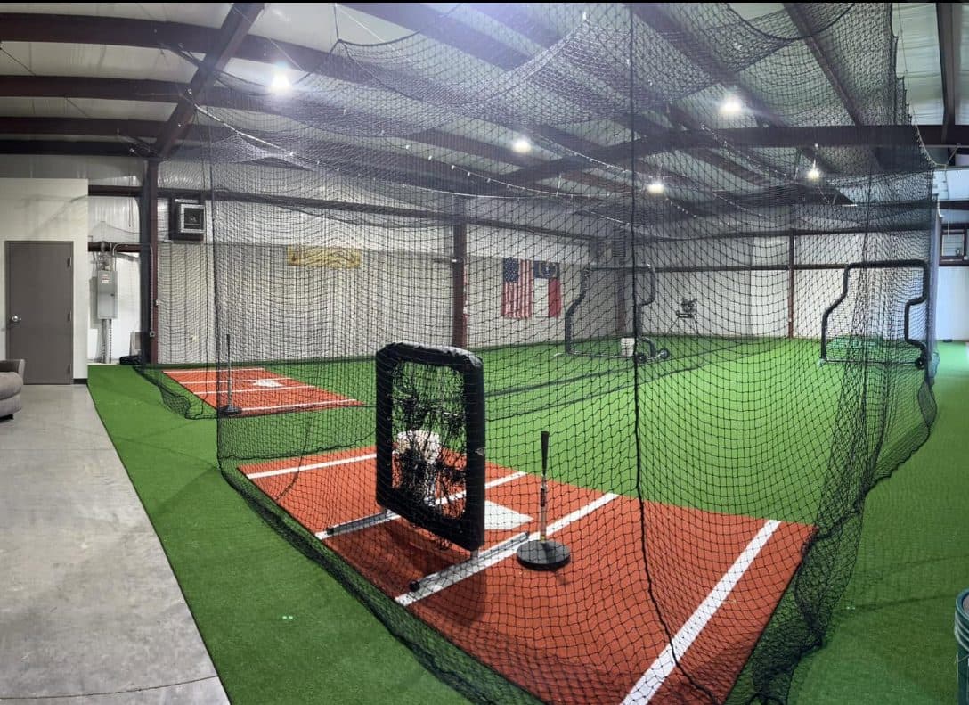 Indoor batting cages at Next Level Swings